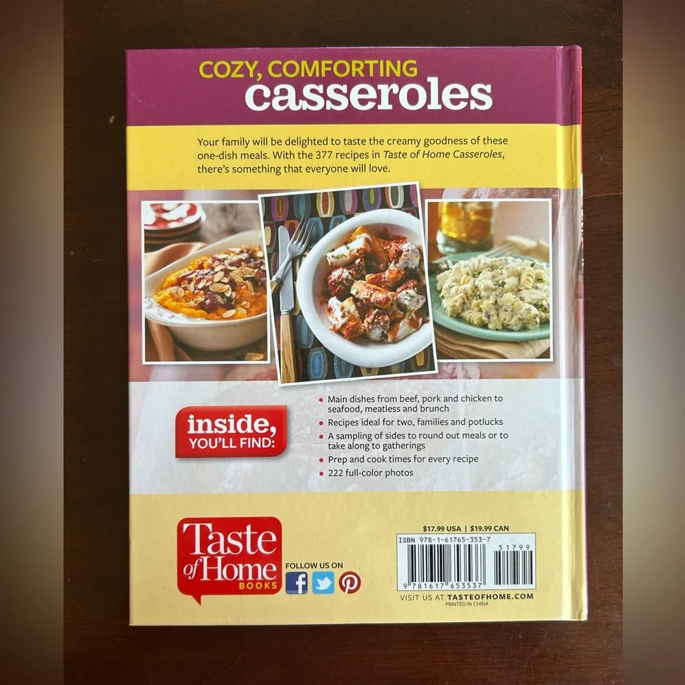 Taste‎ of Home Casseroles Cookbook